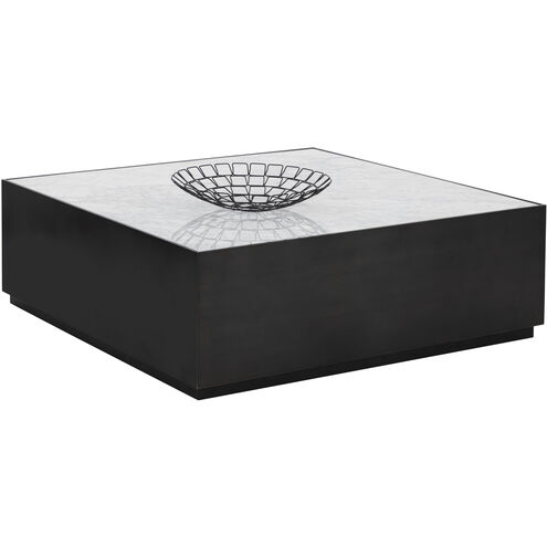 Selah 47.25 X 47.25 inch White / Black Coffee Table